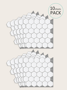 Venta caliente en forma de hexágono Peel and Stick Backsplash azulejos de pared decoración del hogar <span class=keywords><strong>cocina</strong></span> baño Color blanco Bordes de azulejos - Product Image 2