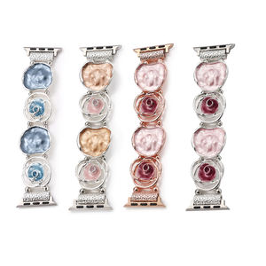 Bande élastique géométrique vibrante pour <span class=keywords><strong>Apple</strong></span> <span class=keywords><strong>Watch</strong></span> 42/44/45/49 38/40/41 <span class=keywords><strong>Bracelet</strong></span> créatif pour femme Nouvelle mode pour IWatch 9/8/7/6 - Product Image 5