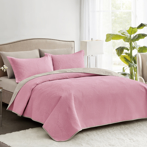 Couvre-lits de luxe de style américain, 100% polyester, 80 g/m², gaufrés soniquement, lavables, teints unis, pour la maison et l'hôtellerie - Product Image 6
