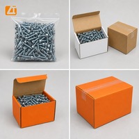 Vis autoperceuses à tête hexagonale zinguées 4,2 mm avec rondelle hexagonale Tek et rondelle EPDM pour toiture métallique et bois