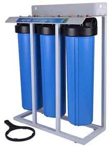 غطاء فلتر خرطوشة <span class=keywords><strong>Big</strong></span> <span class=keywords><strong>Blue</strong></span> بمرحلتين/3 مراحل مقاس 4.5x20 بوصة، غطاء فلتر مياه BB20 بوصة جامبو مع حلقة دائرية مزدوجة - Product Image 3