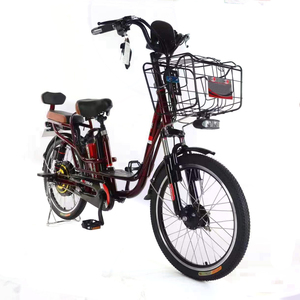 Vente en gros 350W 48V Vélo électrique <span class=keywords><strong>vintage</strong></span> 20 pouces Vélo électrique de ville pour femmes Vélo électrique avec panier - Product Image 1