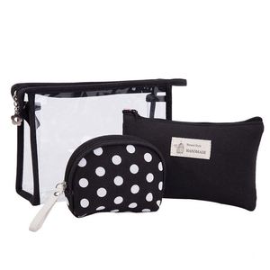 China Wholesale Hot Sale OEM 3 Sets <b>Clear</b> Makeup Pouch PVC <b>Clear</b> Transparent Zipper Lock Cute Waterproof Travel Cosmetic <b>Bags</b> - Product Image 4
