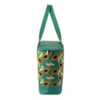Sac à lunch isotherme réutilisable anti-fuite avec bandoulière et poignée de transport, pliable, réglable, garde au froid, 18L, en polyester de qualité alimentaire