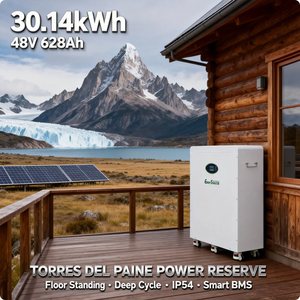 Batterie lithium-ion 30 kWh 48 V 628 Ah pour systèmes de panneaux solaires, sur pied avec roues - Product Image 6