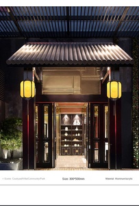 Lámparas de pared LED contemporáneas para exteriores, simplicidad, impermeable, balcón, pasillo, patio, Villa, puerta, Hotel, luz LED para jardín al aire libre - Product Image 6