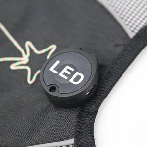 عيد الميلاد نمط توهج Led LED تسخير الكلب مع ضوء التطريز USB قابلة لإعادة الشحن - Product Image 4
