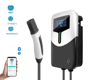 เครื่องชาร์จรถยนต์ไฟฟ้าแบบติดผนัง Tesla OEM 7kW-22kW รุ่นใหม่ แบบติดผนัง รองรับ Type 2 ปรับแต่งได้ด้วยแอป/หน้าจอ/RFID/OCPP มาตรฐาน IP65 - Product Image 1