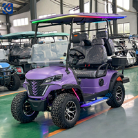 Voiturette de golf électrique CAMP 48V avec batterie au lithium, carrosserie en aluminium, suspension indépendante, homologuée pour la route, 4 places, pour utilisation sur la plage