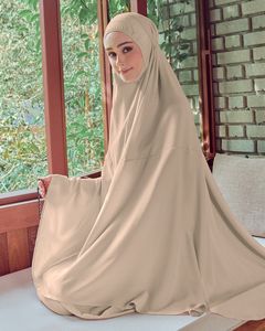 SIPO Venta al por mayor de alta calidad rayón en relieve patrón Logo Eid Telekung práctico y cómodo con cordón ajustable - Product Image 2