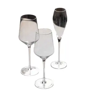 Оптовая продажа, дешевая цена, 460 мл, прозрачный бокал для вина, Хрустальная красная стеклянная чашка для игристого вина, стеклянная посуда, набор прозрачных белых чашек