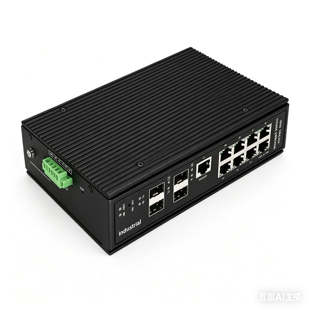 8 Port PoE Industrial Switch AF/AT/BT_90W 8GE PoE 2 SFP 128G Gigabit Managed VLAN Switch DIN Installation