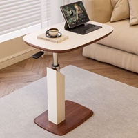 Vente directe d'usine, table d'appoint relevable 360° °   Table basse pivotante et mobile pour canapé, petit bureau pour la maison ou le bureau