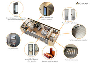 Casa Espaciosa Hecha de <span class=keywords><strong>Dos</strong></span> Contenedores Marítimos de 40 Pies Unidos, con Altos Estándares de Construcción - Product Image 6
