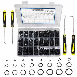 The Factory Sells 740 Pieces of <b>Rubber</b> O-ring Boxes of 4 Tools, Which Are Suitable for Faucets, Water Pipes, Car Maintenance - Product Image 1