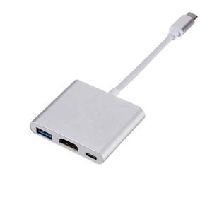 Convertisseur de câble 3 en 1 de type C vers USB C 3.0 pour Mac Air <span class=keywords><strong>Pro</strong></span> Huawei Mate <span class=keywords><strong>10</strong></span> Samsung S8 Plus - Product Image 2