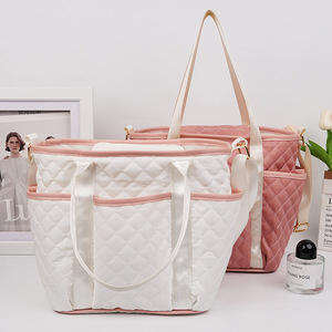 Mami Bag Large Capacity Insulated Tote For Mom Baby Stroller Storage Handheld Shoulder Bag Daily Use - Product Image 1