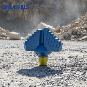 מקדחי סלע מקצועיים, ייצור מקדחי טונגסטן קרביד בעלי <span class=keywords><strong>3</strong></span> כנפיים, מקדח צעד-בצעד 5 אינץ' (127 מ\\\"מ) - Product Image 5