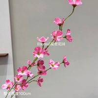 KEWEI-C002 Flores de Seda Populares para Boda, Rosas Artificiales Rosa Intenso, Orquídeas Premium para Boda