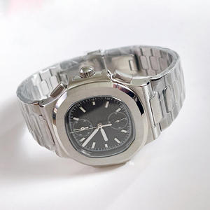 Montre mécanique de luxe pour homme, cadran argenté, verre cristal, montre de plongée, résistance à l'eau, acier 904L, cadran de 41 mm - Product Image 4