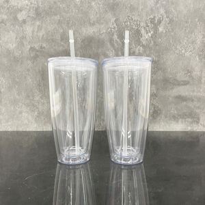 Vaso de Plástico de 25 oz con Tapa y Diseño de Globo de Nieve, Envolturas UV DTF para Decoración con Pedrería - Product Image 3