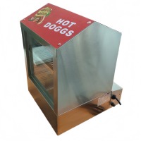 Machine à hot-dogs et à hamburgers commerciale de 27 L, chauffe-vapeur avec eau ajoutée au fond pour les magasins de proximité, idéale pour réchauffer les aliments