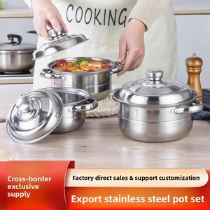 Nồi nước dùng inox cao cấp Yolecen, bộ 3 món/4 món, có nắp, bán buôn, giao hàng xuyên biên giới - Product Image 4