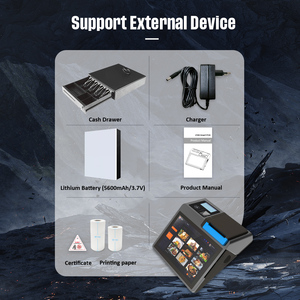Terminal de point de vente Android POS PC 10,1 pouces ZCS avec écran tactile et imprimante à rouleaux pour la restauration - Product Image 4