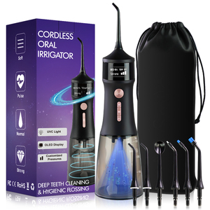 Inalámbrico portátil 350ML agua <span class=keywords><strong>Dental</strong></span> Flosser eléctrico USB recargable <span class=keywords><strong>mejor</strong></span> OEM <span class=keywords><strong>irrigador</strong></span> Oral con logotipo personalizado - Product Image 4