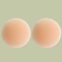 Cache-tétons ronds pour femmes, cache-tétons en silicone invisibles, adhésifs, respirants, réutilisables, confortables