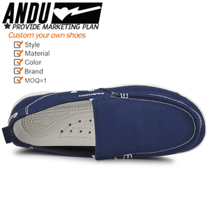 Nouveaux styles toile décontracté sans lacet mocassins hommes mode marche loisirs <span class=keywords><strong>bateau</strong></span> chaussures en plein air nouvel <span class=keywords><strong>homme</strong></span> toile chaussures pour hommes - Product Image 6