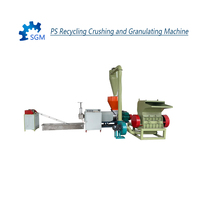 Nouveau Système Automatique Haute Performance de Recyclage PS, Machine de Déshydratation, Décortiqueuse de Balles, Moteur, Pompe, Écologique, Plastique Vert
