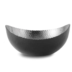 Bol à salade de fruits Design martelé Finition brillante Table à dîner Servir des aliments Bol en aluminium décoratif Meilleure qualité - Product Image 2