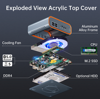 New Cheap NUC Mini PC Core I3/i5/i7 12th Gen Desktop Computer with SSD DDR4 RAM Full HD Display WIFI for Business Use
