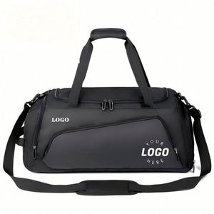 Sac de sport imperméable personnalisé pour hommes, avec compartiment à chaussures, idéal pour le basketball, le football, la gym, les voyages, sac à bandoulière, sac de sport, sac de voyage - Product Image 1
