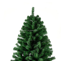 Décoration de sapin de Noël en PVC éclairé par LED, de 0,6 m à 3 m, vert, sapin de Noël romantique pour la maison, le salon, l'intérieur et l'extérieur