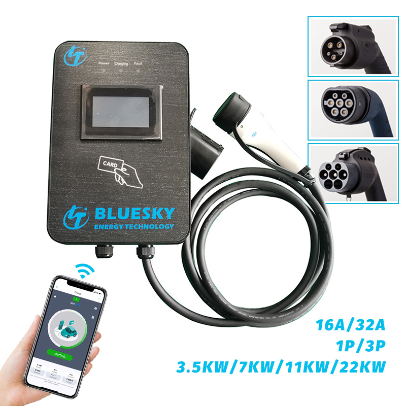 Wallbox EV Charger AC EV Portable Charging Station with Card Electric Vehicle Car Charger · image 2