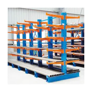 Multifunction Boltless Shelving For Warehouse Double And Single Sided Steel Arms Storage Cantilever Rack