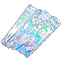 Klare durchscheinende Plastiks tift tasche Geschirr Wieder versch ließbare Verpackung Lange holo graphische Tasche für Perlens tift