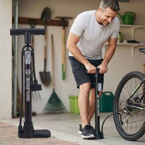 मैनुअल 120psi साइकिल एयर पंप इंफ्लेवेटर नायलॉन स्टील सामग्री फर्श पंप के लिए - Product Image 3