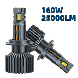 Faros Delanteros LED para Automóvil en Estado <span class=keywords><strong>Nuevo</strong></span>, H1 H3 9005 9006, Bombillas LED para Automóvil, Cuatro Tubos de Cobre, Bombilla LED H7 para Faros Delanteros - Product Image 2