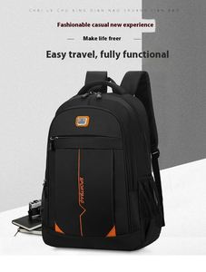 Sac à dos pour ordinateur portable de luxe, imperméable, pour le bureau, sac d'ordinateur personnalisé, sac à dos pour ordinateur portable avec charge USB - Product Image 5