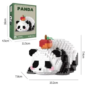 Giocattoli animali Panda 597 panda set di blocchi di costruzione modello Panda micro blocchi interessanti giocattoli da assemblare per bambini