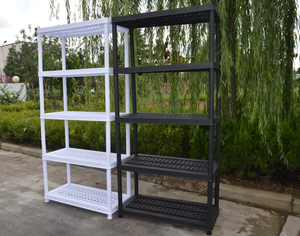 SOMPLY 5 TIER PLASTIC Heavy-Duty Shelf Unit Durable Multilayer Rack GARAGE WAREHOUSE SHED SHELVING UNIT <b>STORAGE</b> <b>RACKING</b> SHELVES - Product Image 4