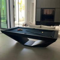 Table de billard de luxe moderne en bois massif avec plateau en ardoise, 7, 8 ou 9 pieds, pour la maison, le club familial ou la villa