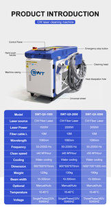 Machine de <span class=keywords><strong>nettoyage</strong></span> au laser à fibre Raycus Max BWT portable 1500w 2000W 3000w Capacité Acier au carbone Décapage de la rouille Lazer 6000W - Product Image 2