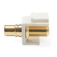 Kit AV-DATA KIT-3438, matériau ABS, plaqué or, prise RCA femelle vers prise Keystone femelle