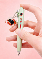 Stylos Gel Rétractables GF Apple Cat Cartoon Mignons et Kawaii pour l'Écriture, Stylos de Signation Adorables pour Journal et Prise de Notes pour Étudiants