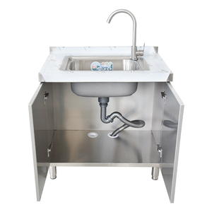 Stainless Steel Kitchen Counter Kitchen Set Furniture Kichen Sink With Cabinet For Outdoor Kitchen
