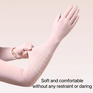 Guantes de seda helada largos hasta el codo para mujer, protección UV, para verano, para montar a caballo y conducir - Product Image 3